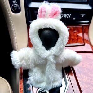 NEW Soft Plush Bunny Car Gear Shift Cover